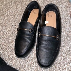 Black loafers